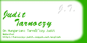 judit tarnoczy business card